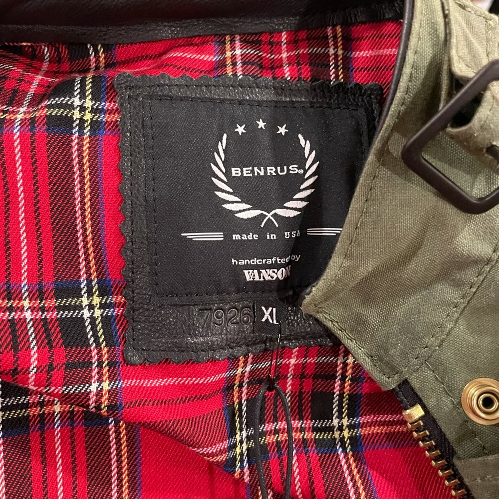 Vanson Benrus Stormer Trials green jacket. NWT XL - Picture 7 of 10
